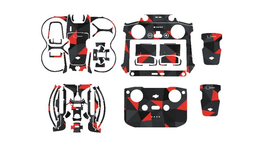 Skin Premium Para Drone DJI NEO 2 - Spectre Red (Pronta Entrega) - Foto 4