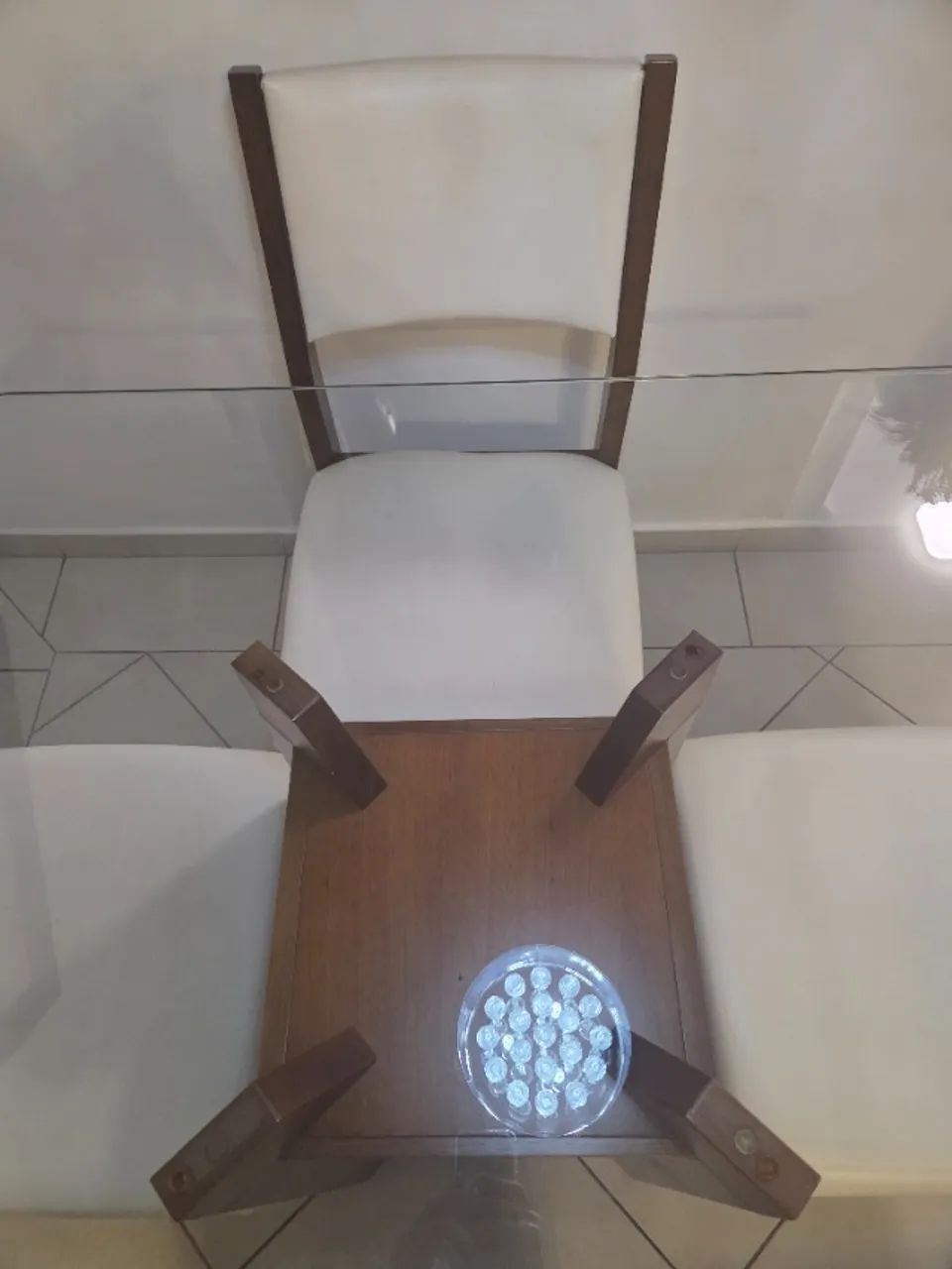 Mesa de jantar quadrada 1x1m - Foto 2