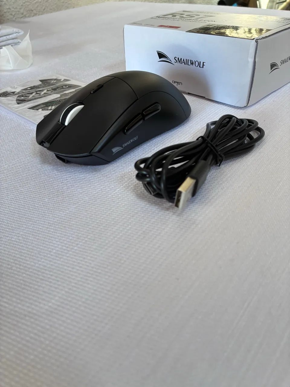 NOVO - Mouse SmailWolf 20000 DPI PAW3311 - Foto 2