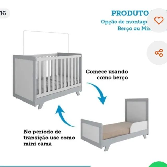 Berço que vira cama - Foto 6
