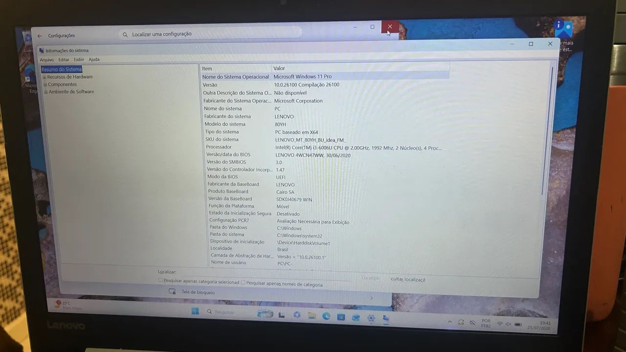 Notebook Lenovo IdeaPad 320 com SSD 480GB - Foto 5