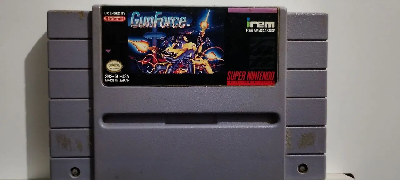 Cartuchos Mega Man X e Gunforce - Super Nintendo  - Foto 3