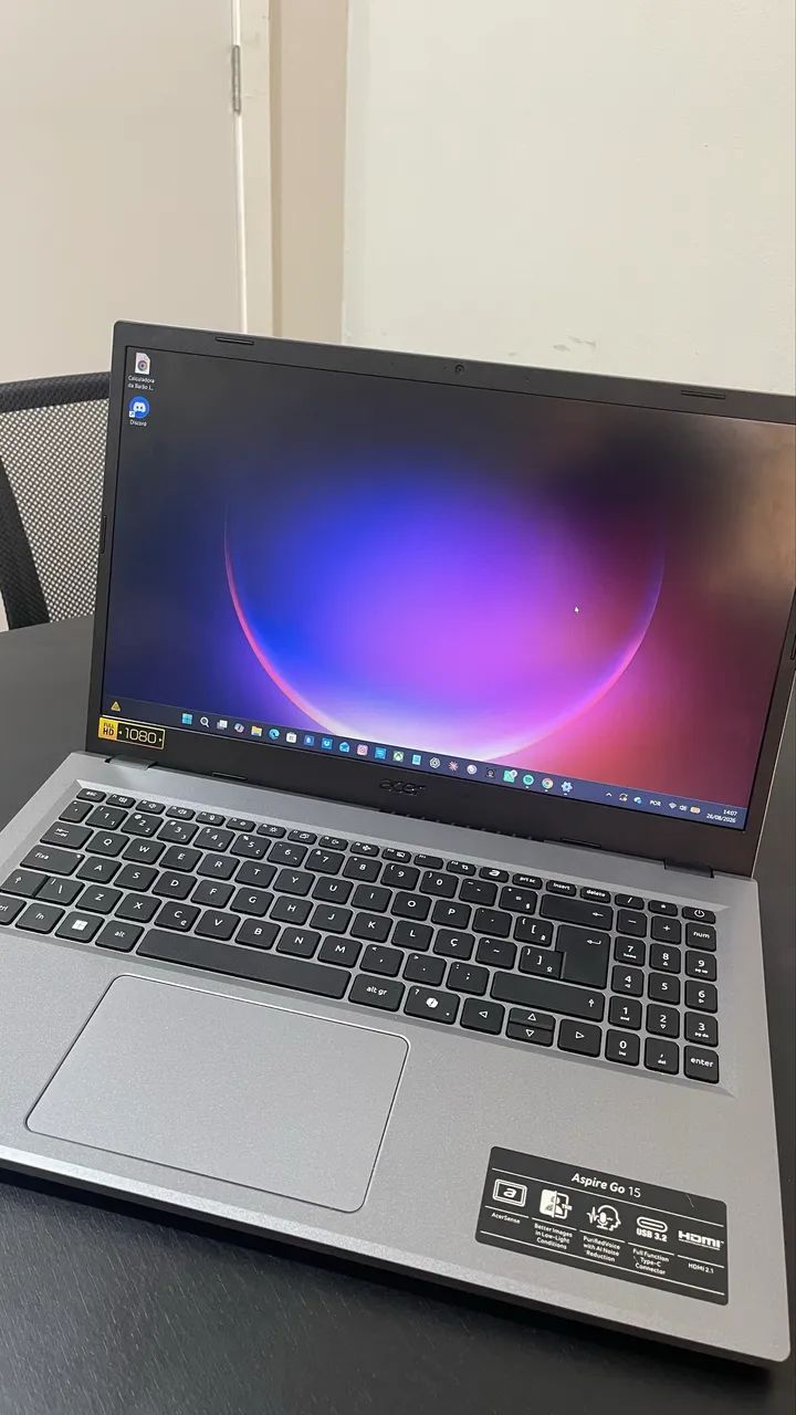 Notebook Acer Aspire GO 15 Core i5 - Ótimo Estado, rápido e conservado - Foto 5