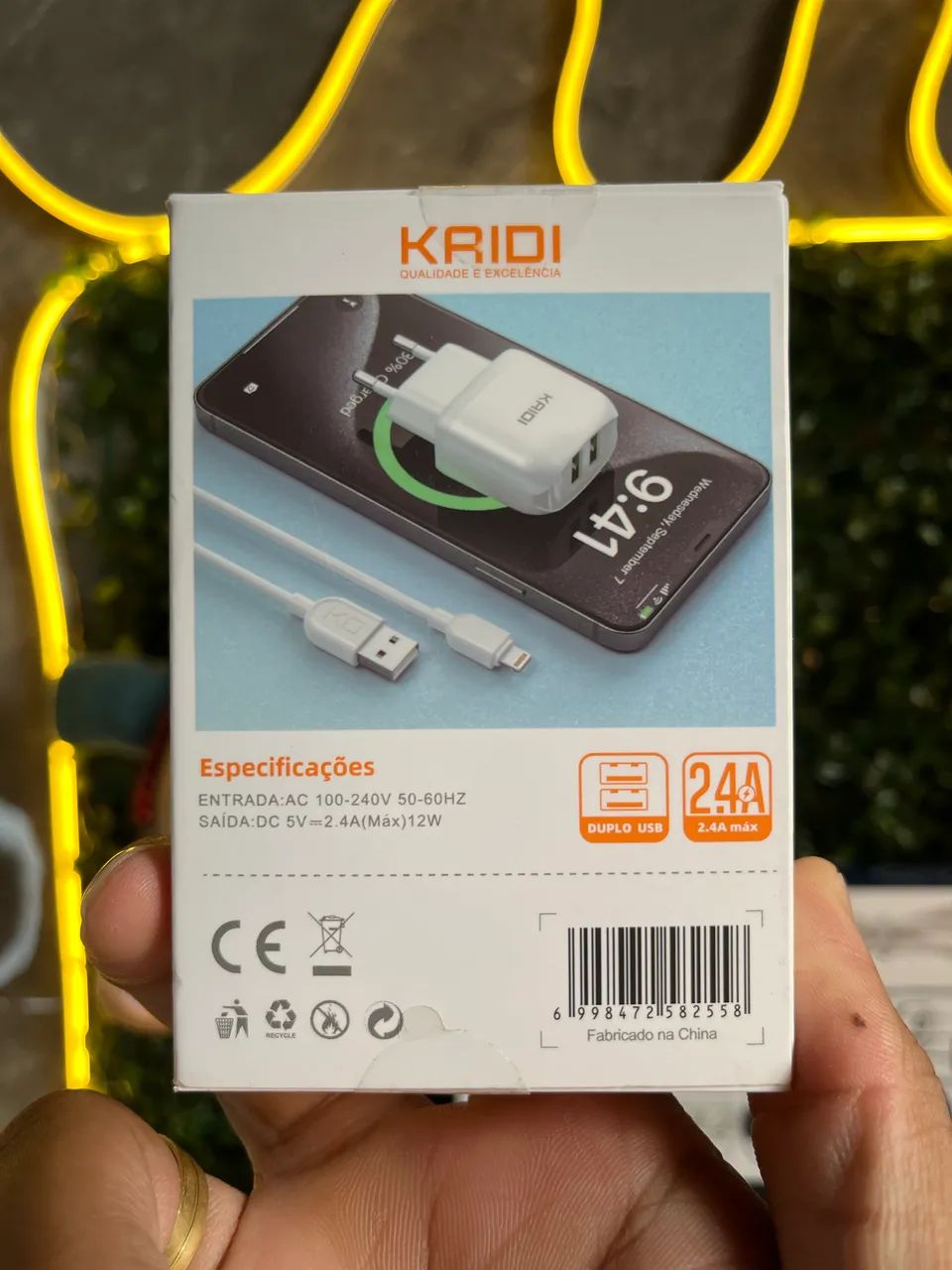 Entrego! Carregador para iPhone Turbo 12W Lightning - Foto 2