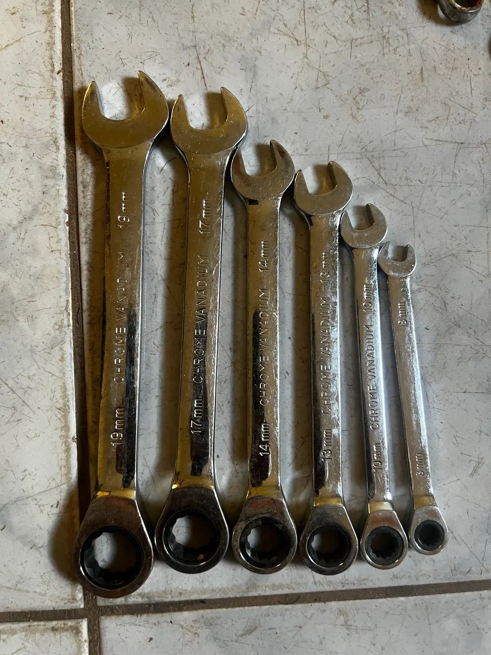 Jogo Chave Ferramenta Combinada Catraca Boca Profissional - Foto 3