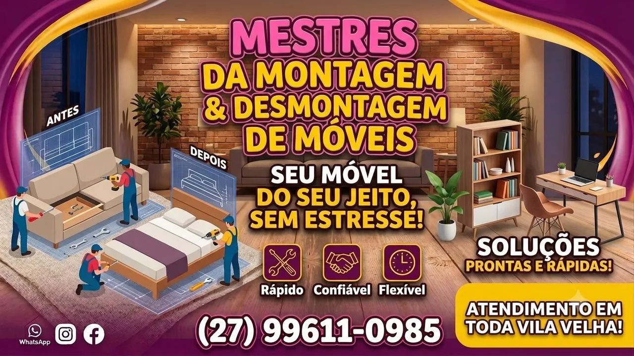 Montagem e desmontagem de móveis 
