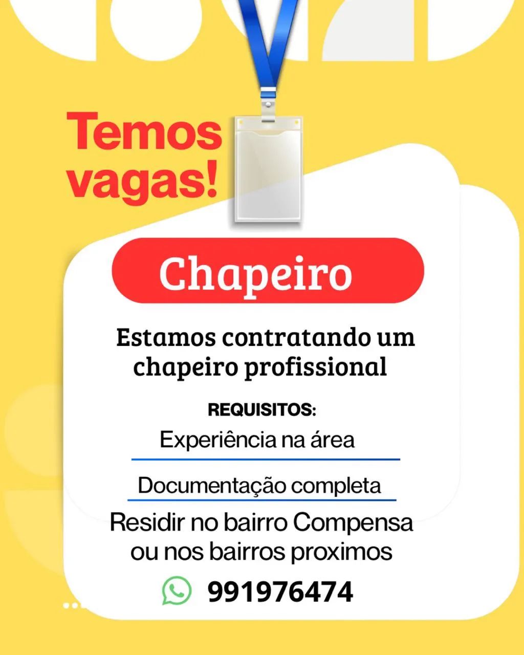 Estamos contratando