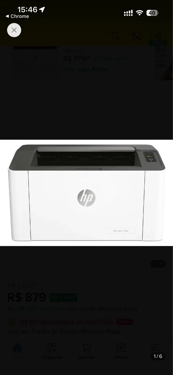 Impressora HP laser