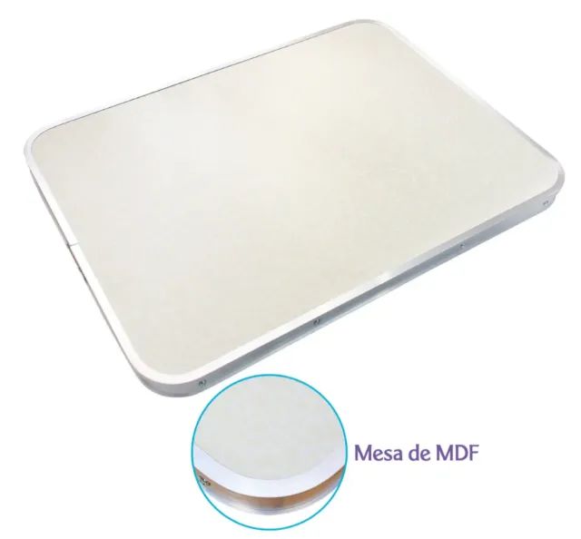 Mesa Dobrável para Camping 60x45cm em Alumínio e MDF - The Blacktools - NOVA - Foto 5