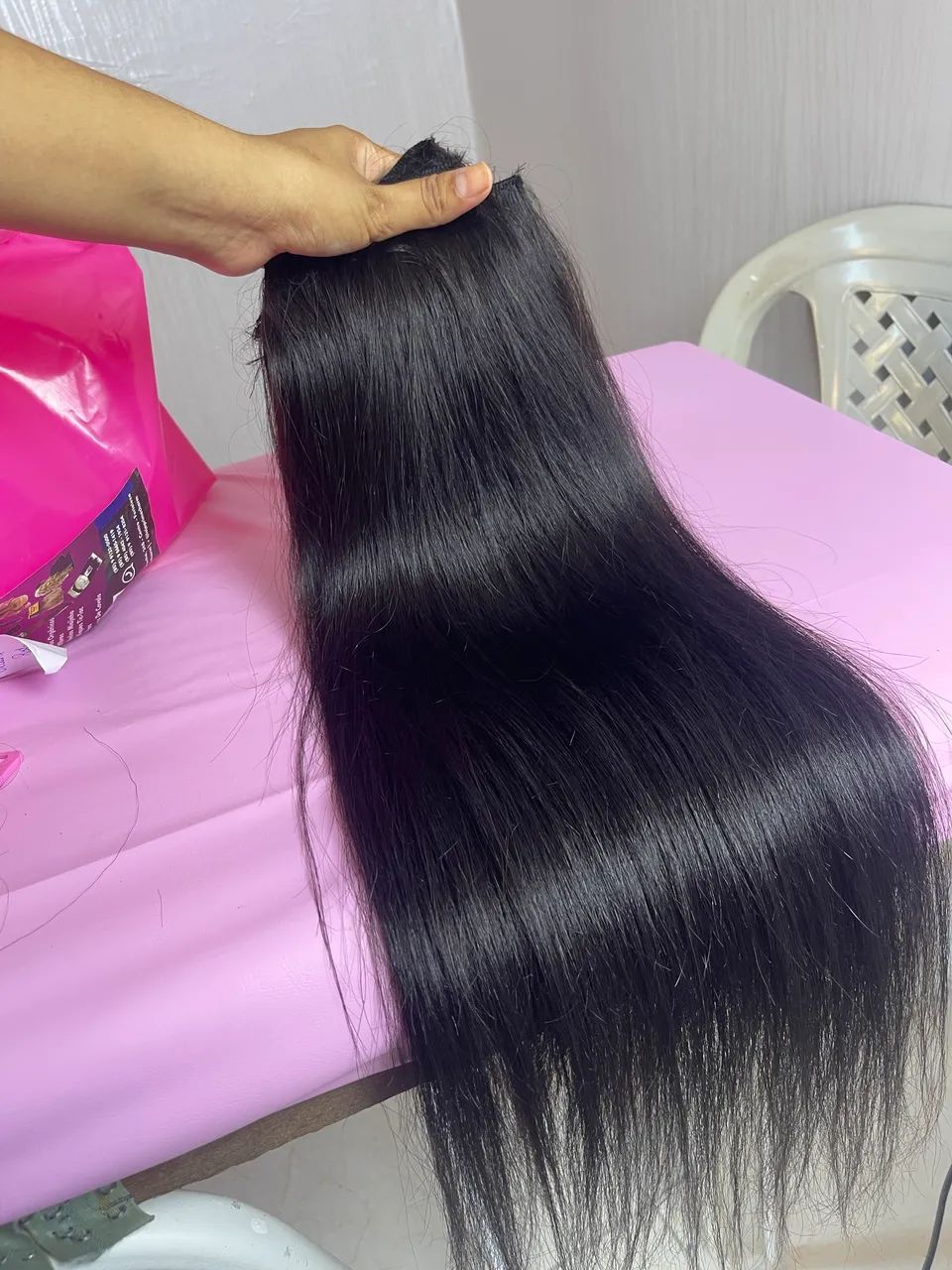 Cabelo humano 60 cm 200  gramas - Foto 4