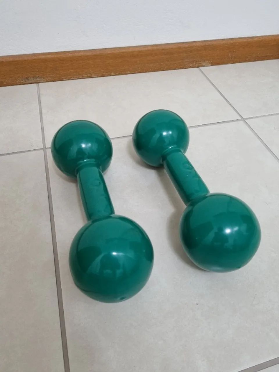Par de halter de 9KG (emborrachado)