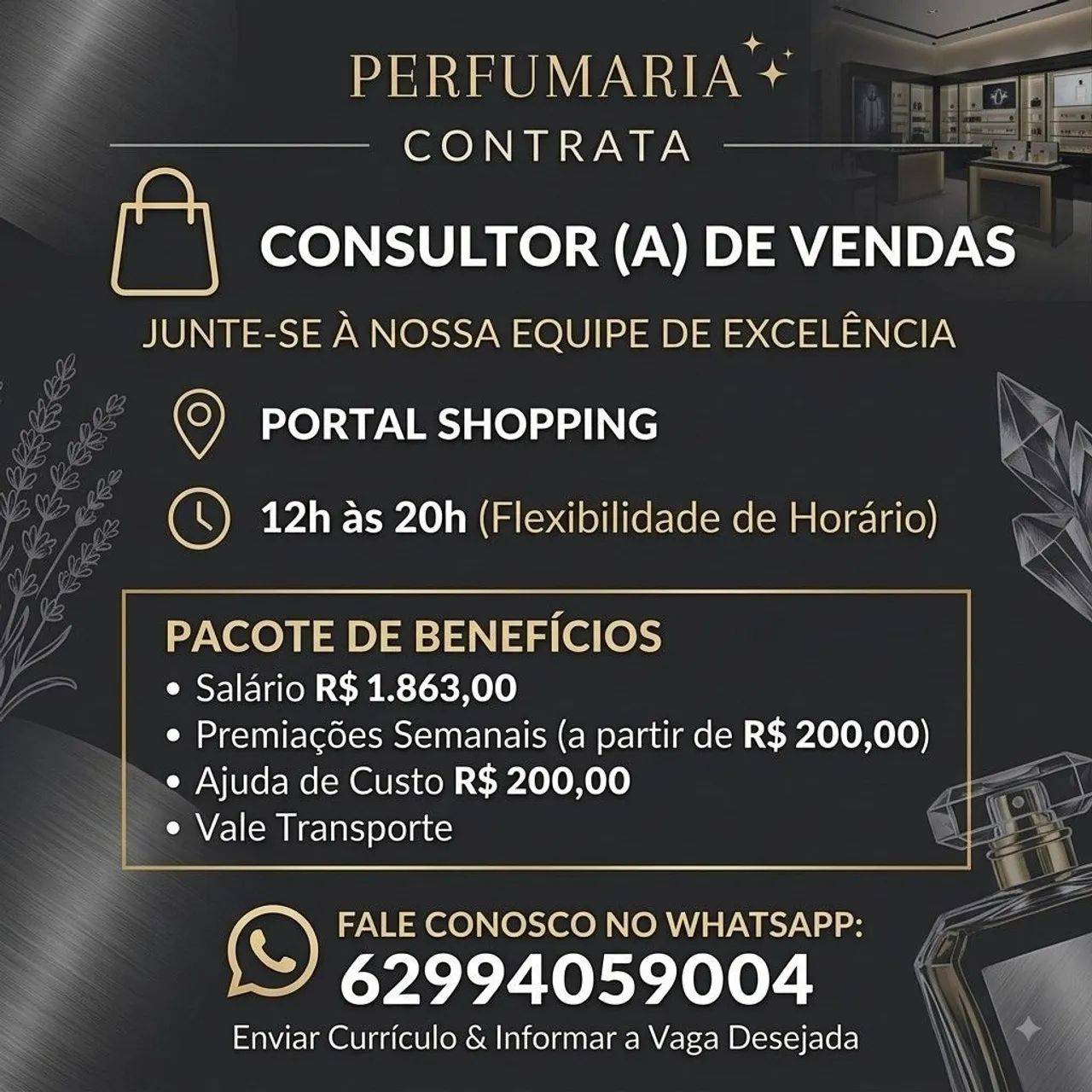 CONSULTOR (A) DE VENDAS DE PERFUMARIA 