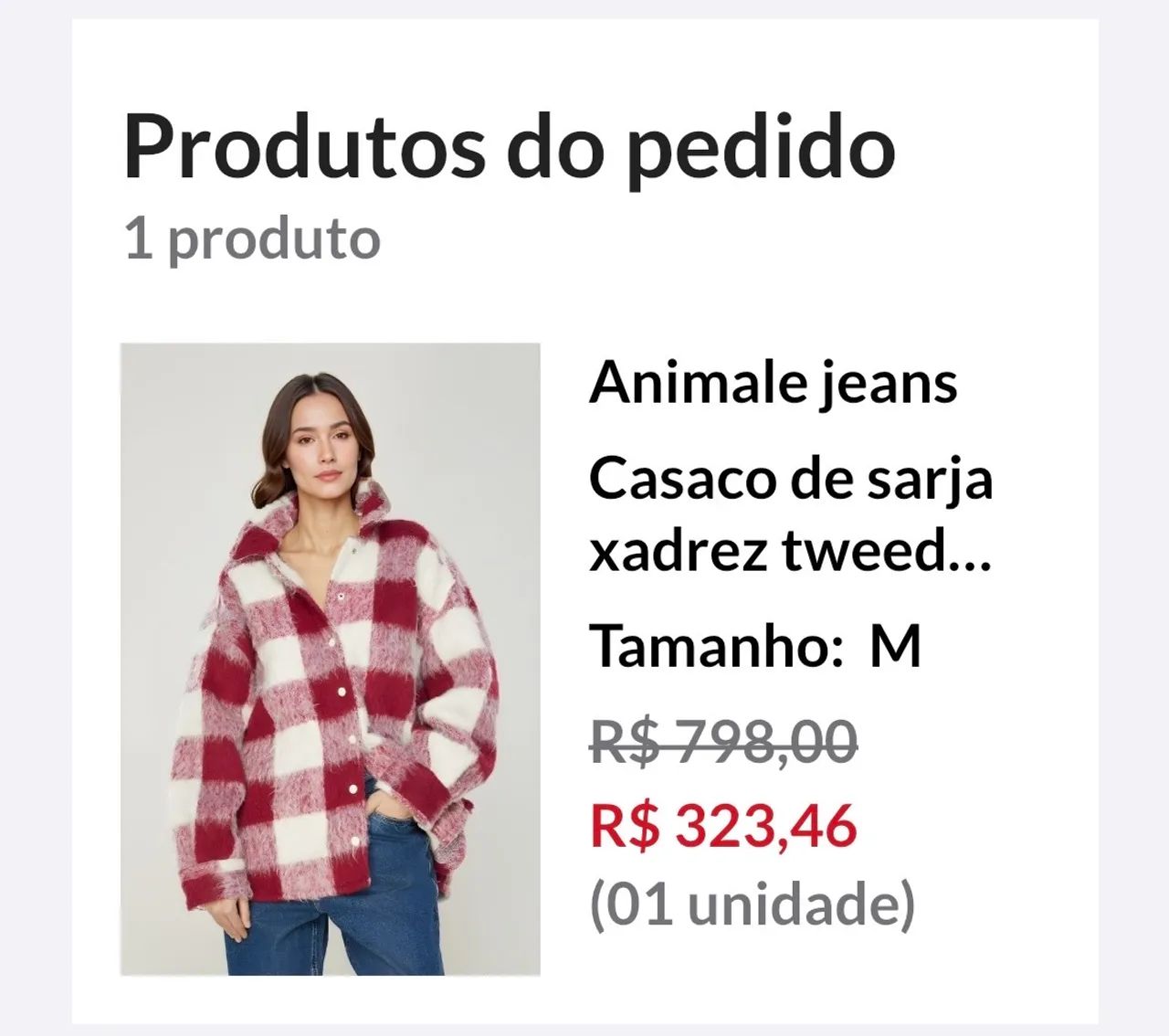 Lindo casaco pelinhos Animale 
