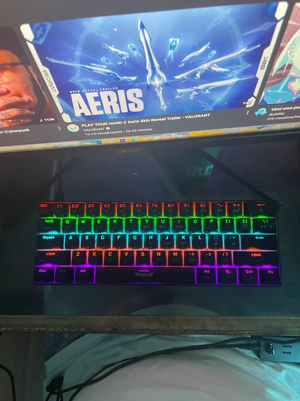 Teclado Mecânico 60% Switch Blue