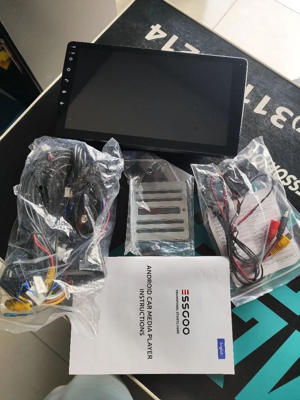 MULTIMÍDIA ANDROID 13, 9 POLEGADAS COM MOUDURA FORD KA - Foto 3