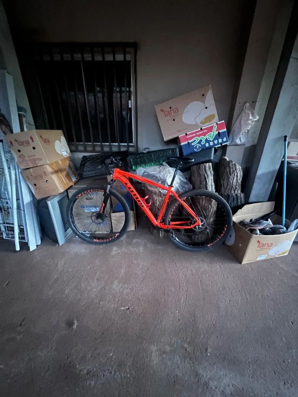 Bicicleta lótus aro29 laranja neon seminova 