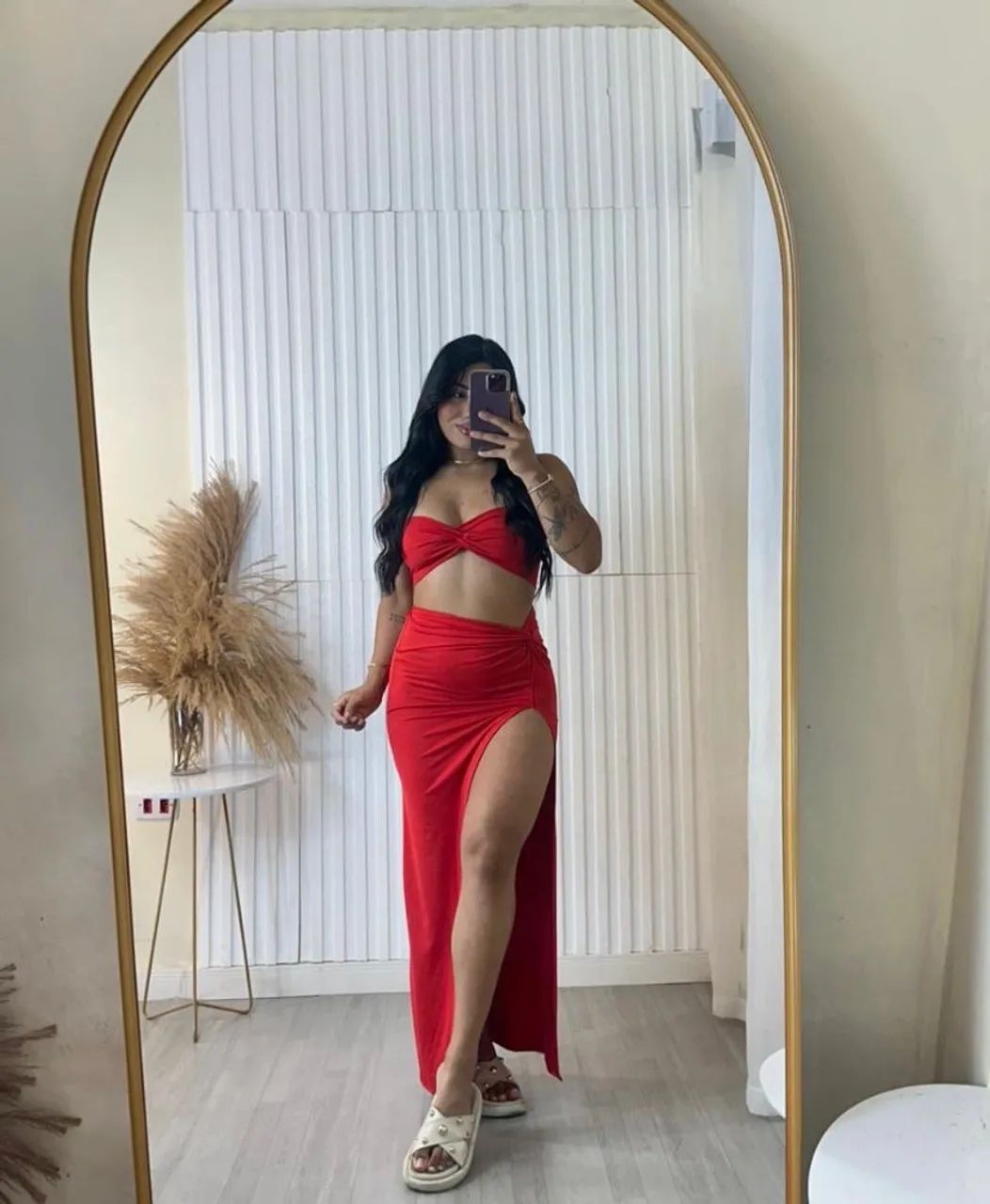 Conjunto Maldivas Vermelho