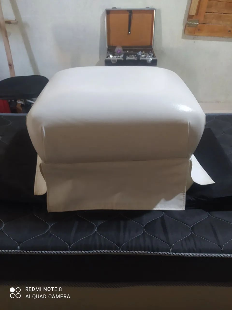 PUFF BRANCO (55X55) - Foto 2