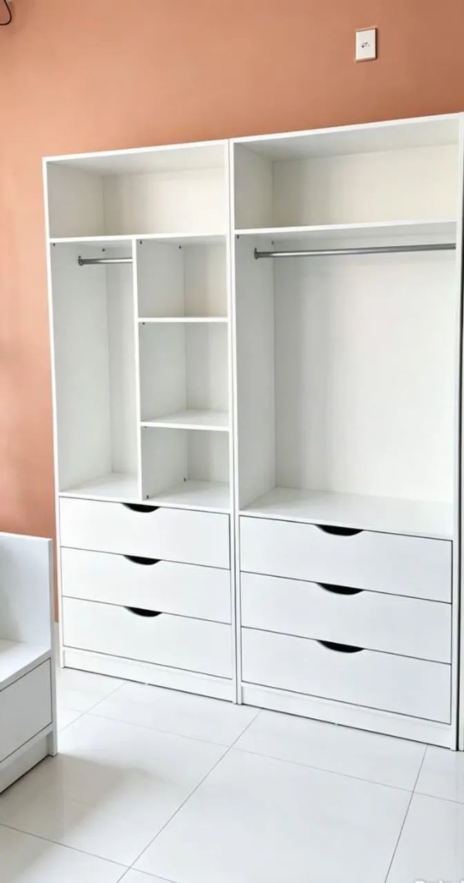 Closet 2 torres em mdf 
