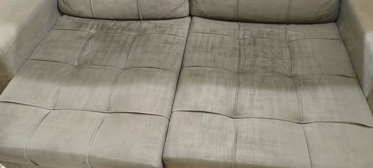 Desapego Sofá Retrátil em Suede cor cinza - Foto 5