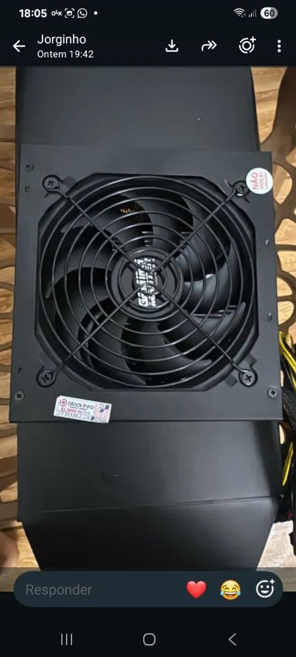 Fonte real 500w 80 Plus White 