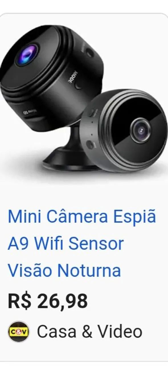 Mini câmera A9 Wi-Fi 