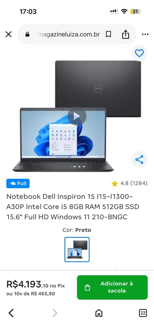 NOTEBOOK DELL