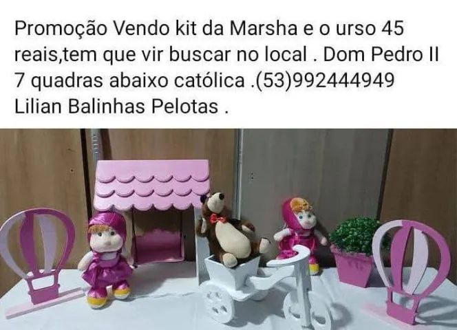 kit marscha e o urso