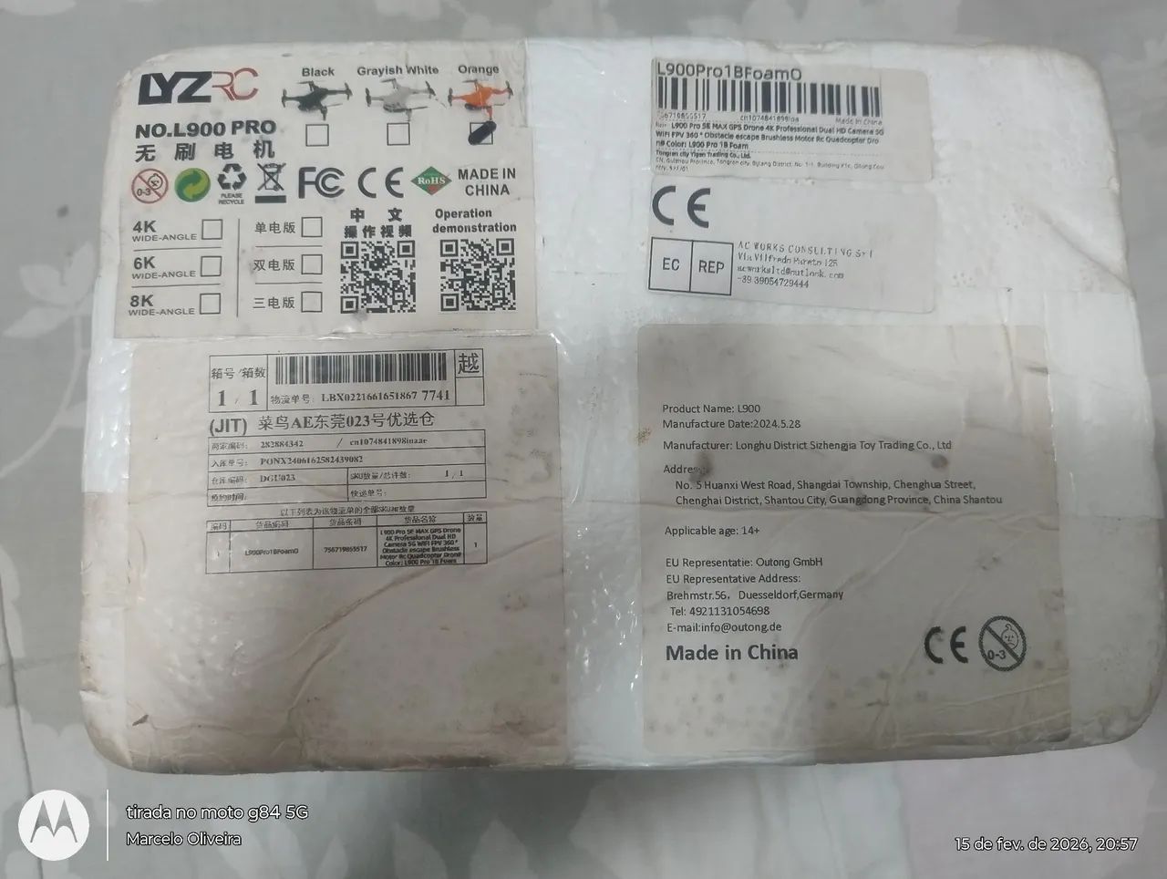 Controle remoto drone l900 - Foto 2
