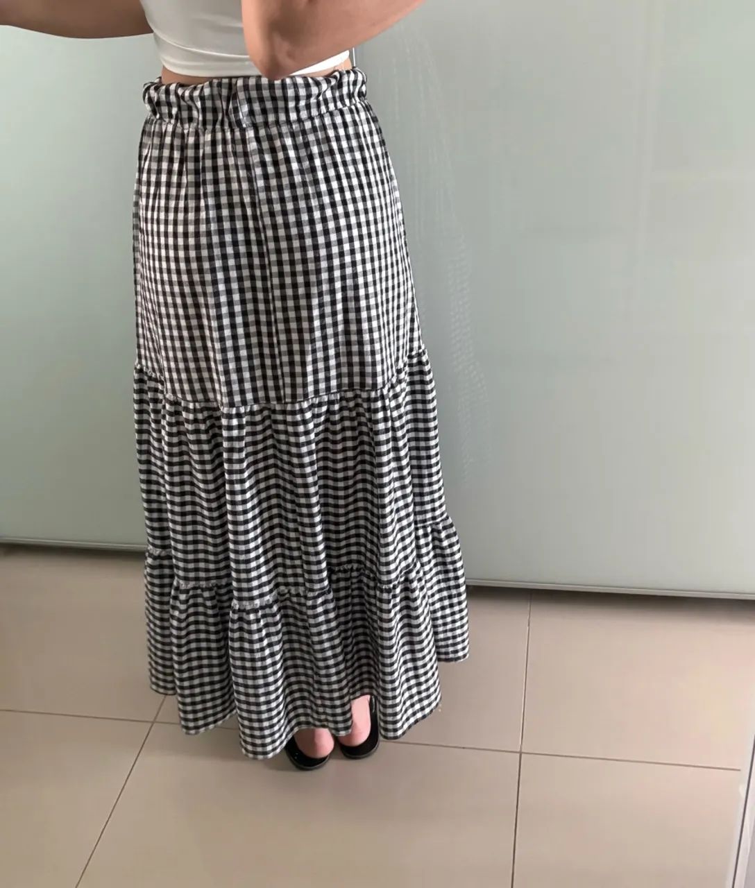 Saia longa xadrez  - Foto 2