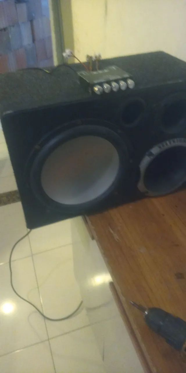 CAIXA DE SOM COM AMPLIFICADOR - Foto 4