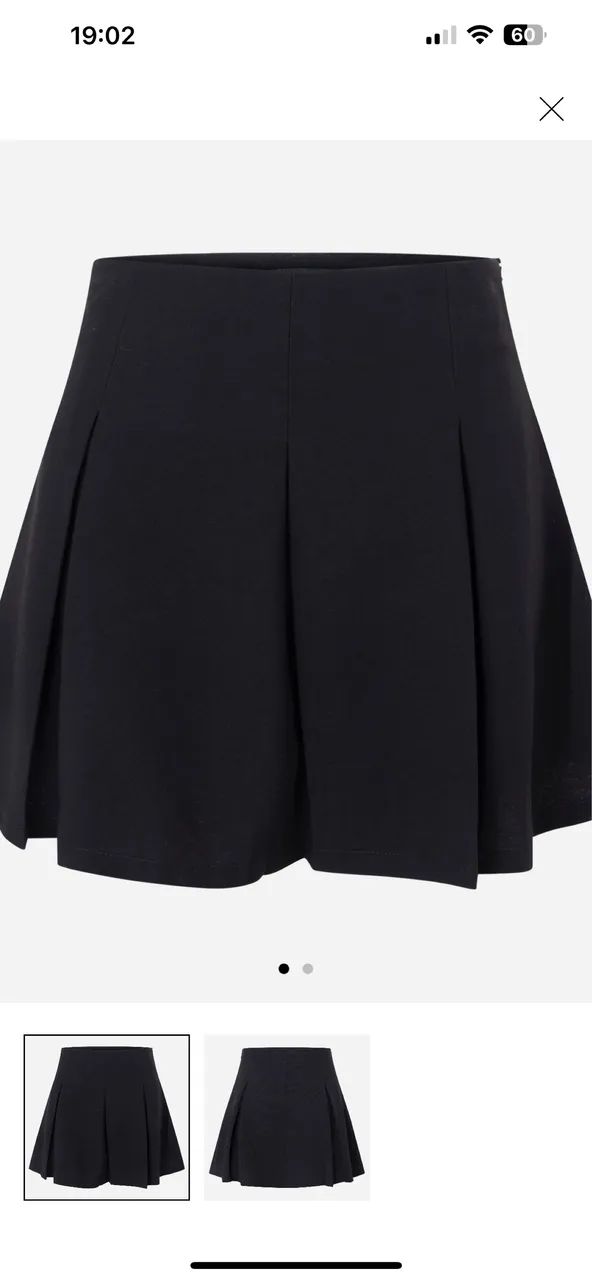 Saia Short com Pregas em Meia Malha