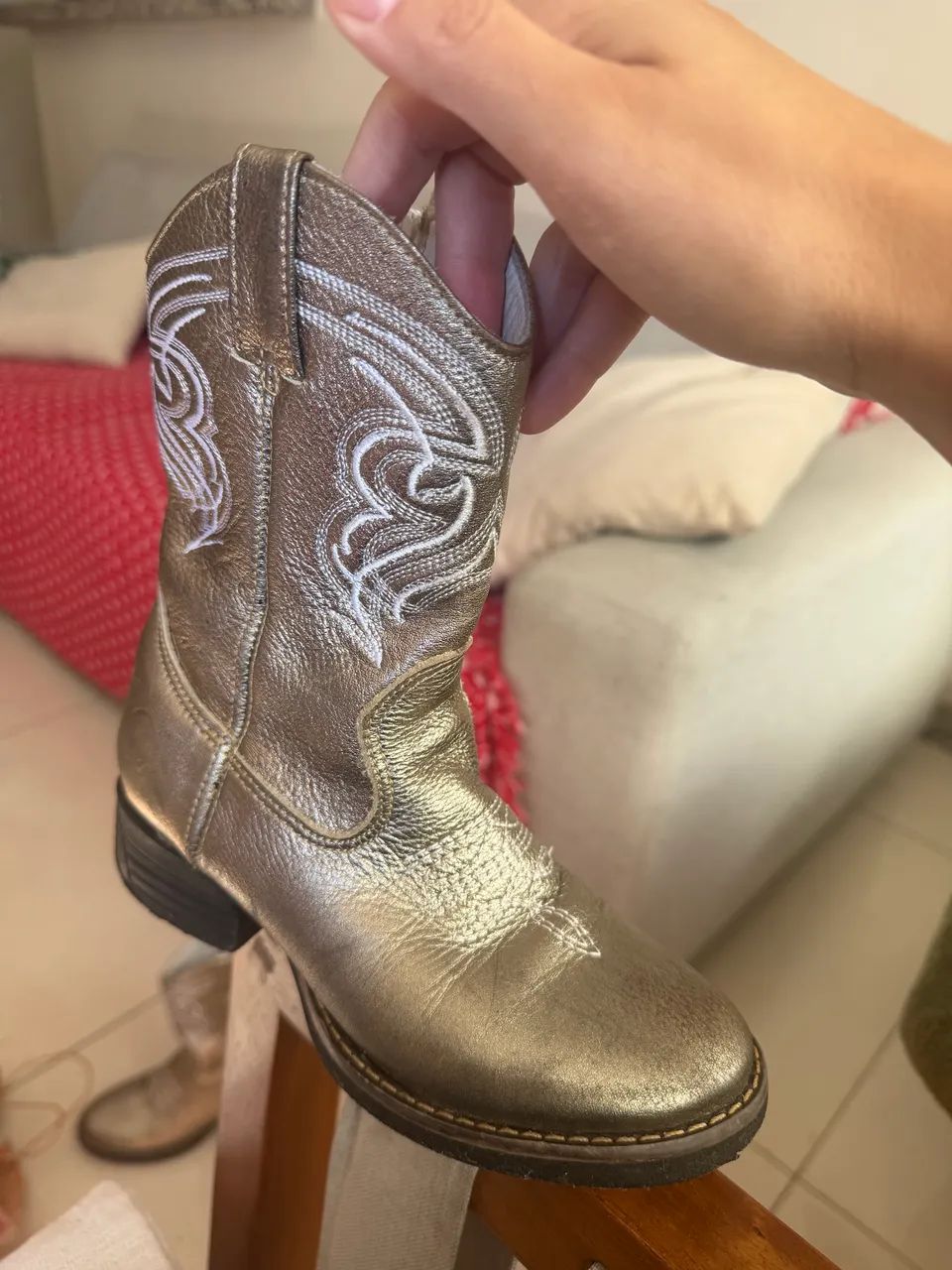 Bota infantil texana