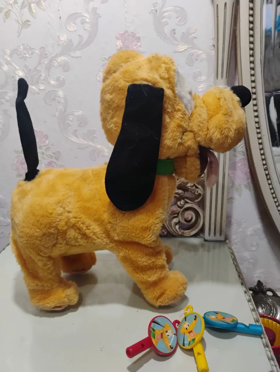 Boneco Pluto Long Jump Disney Com Apito Sem Teste - Foto 4