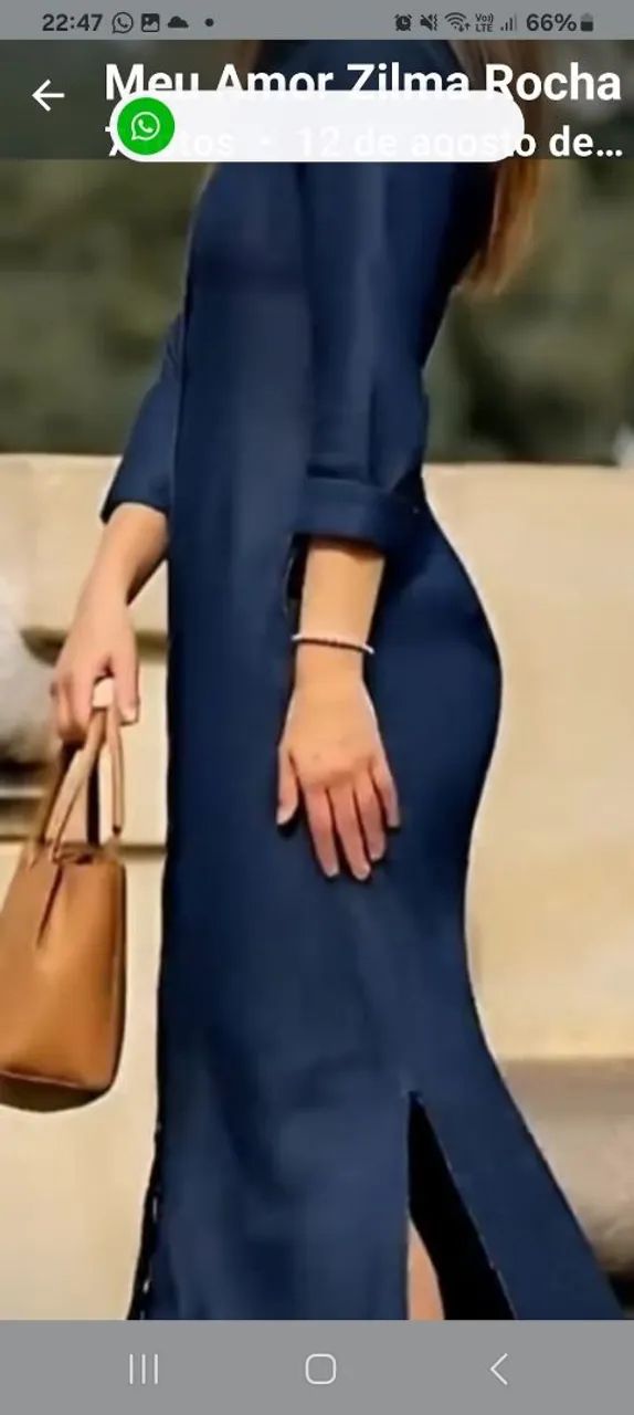 VENDE-SE VESTIDOS JEANS PELA METADE DO PREÇO  - Foto 4