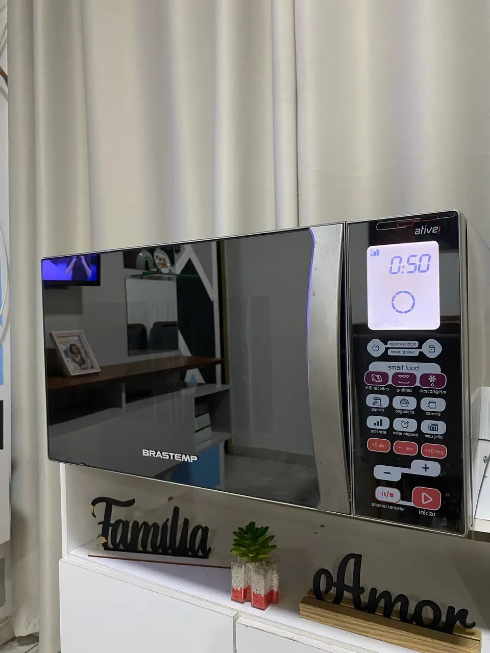 Microondas espelhado com grill - Foto 3