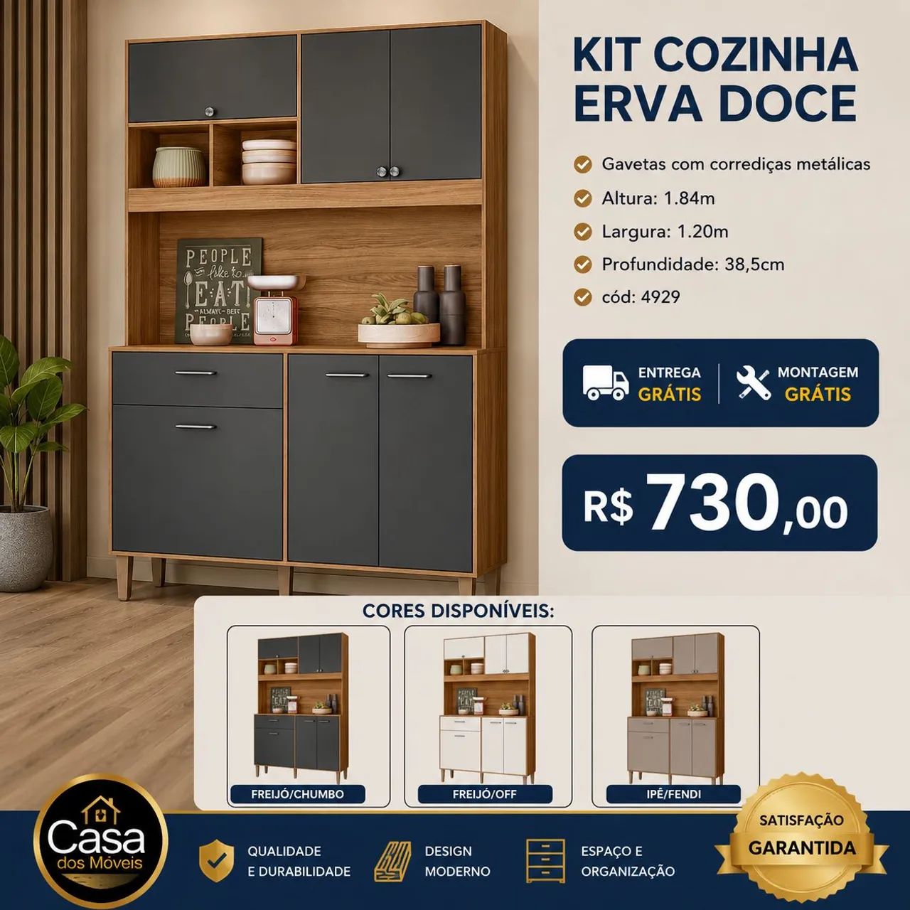 Armário de cozinha Erva doce 