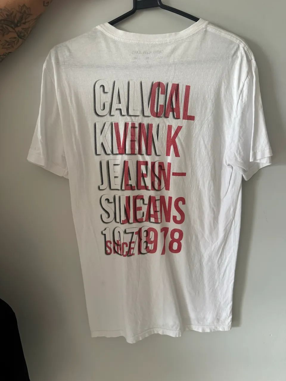Blusa Calvin Klein Branca P - Foto 2
