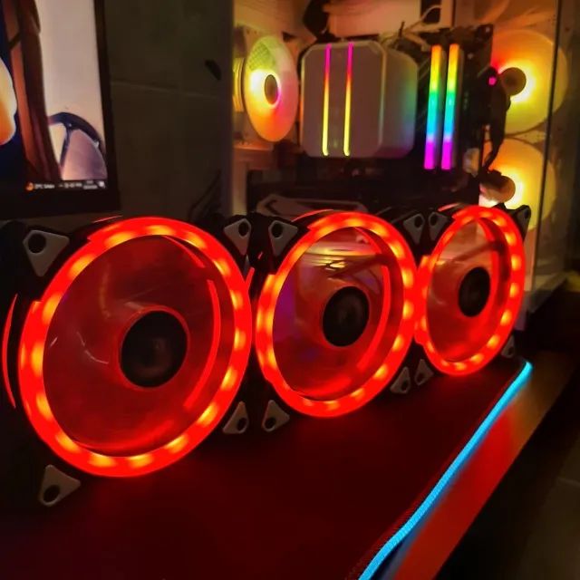 [BAIXOU O PREÇO] - Kit 3 Fans ARGB + Controladora e Controle - Promoção! - Foto 3