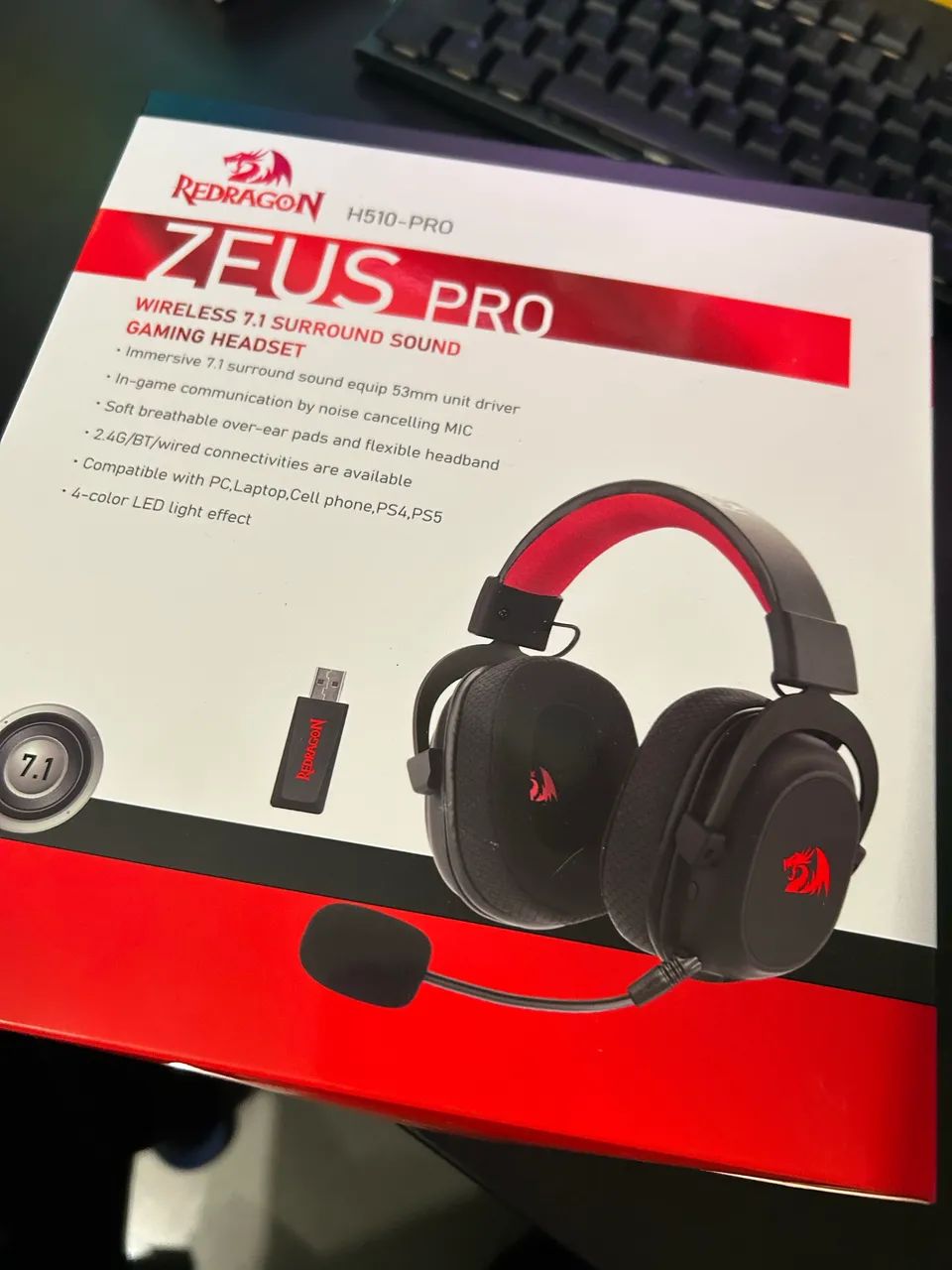 Headset Redragon Zeus Pro H510