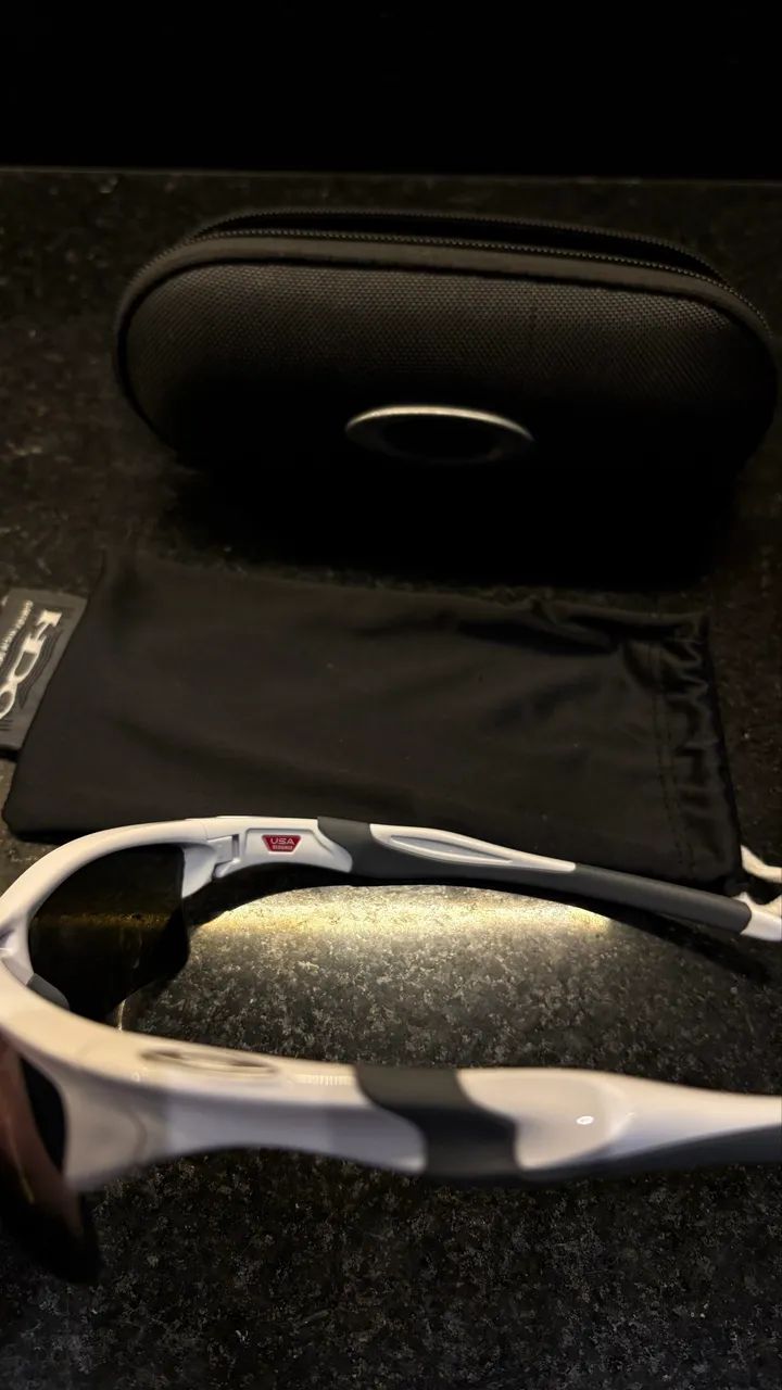 Half Jacket 2.0 White/Cinza, lentes Grey/Slate Iridium - Foto 2