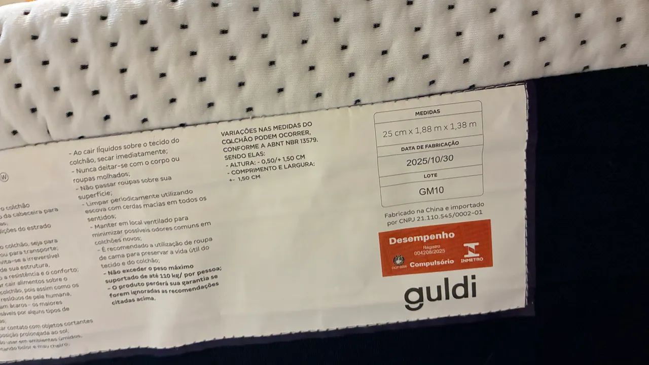 Colchão Guldi casal com molas D33 - Foto 2