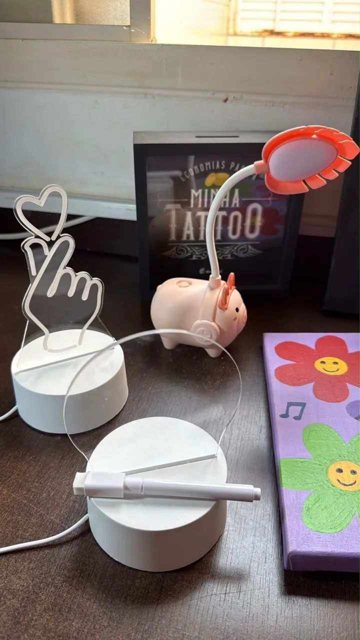 Kit de decoração quadros e luminárias - Foto 3