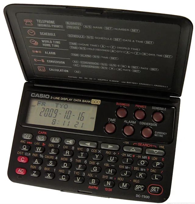 agenda casio data bank dc-7500a 500 - Foto 5
