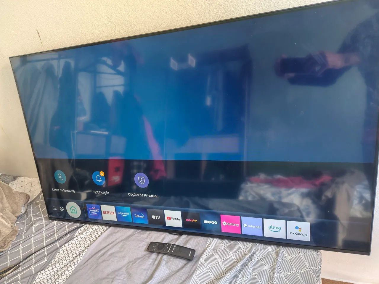 Tv Samsung led 50 polegadas não tem pezinhos somente controle remoto somente retirada - Foto 2