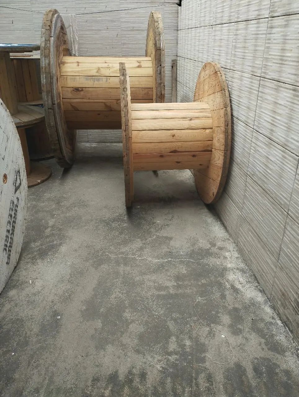 Carretel de bobinas. 