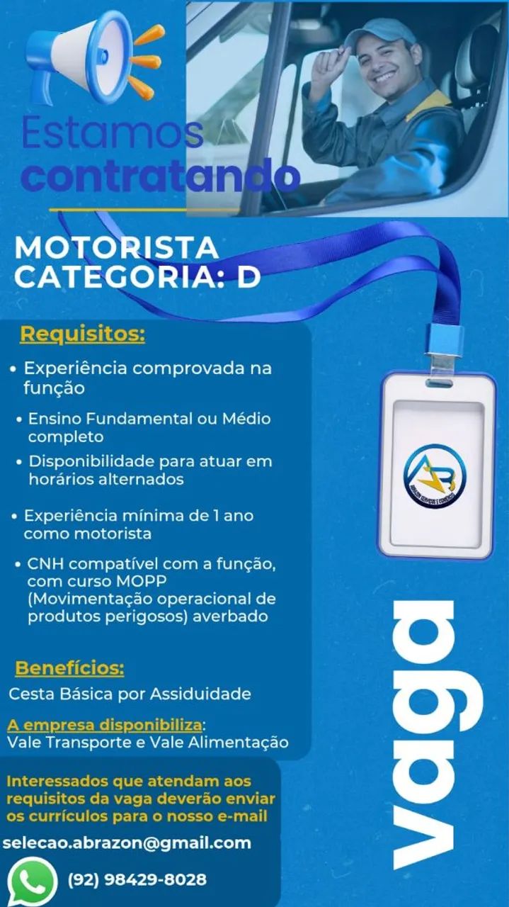 Motorista categoria D