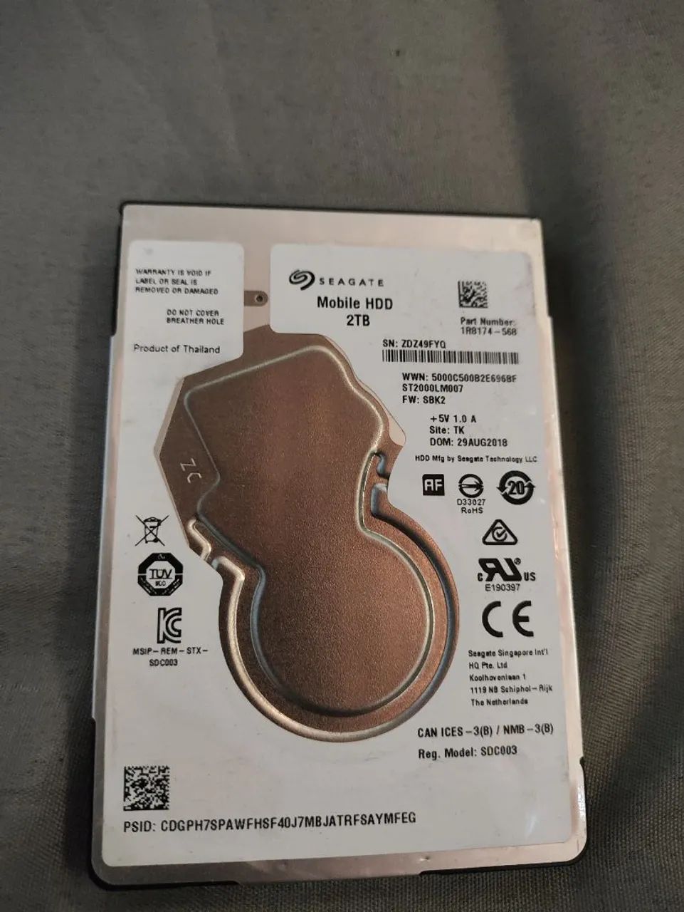 HD 2 TB SAÚDE 100%