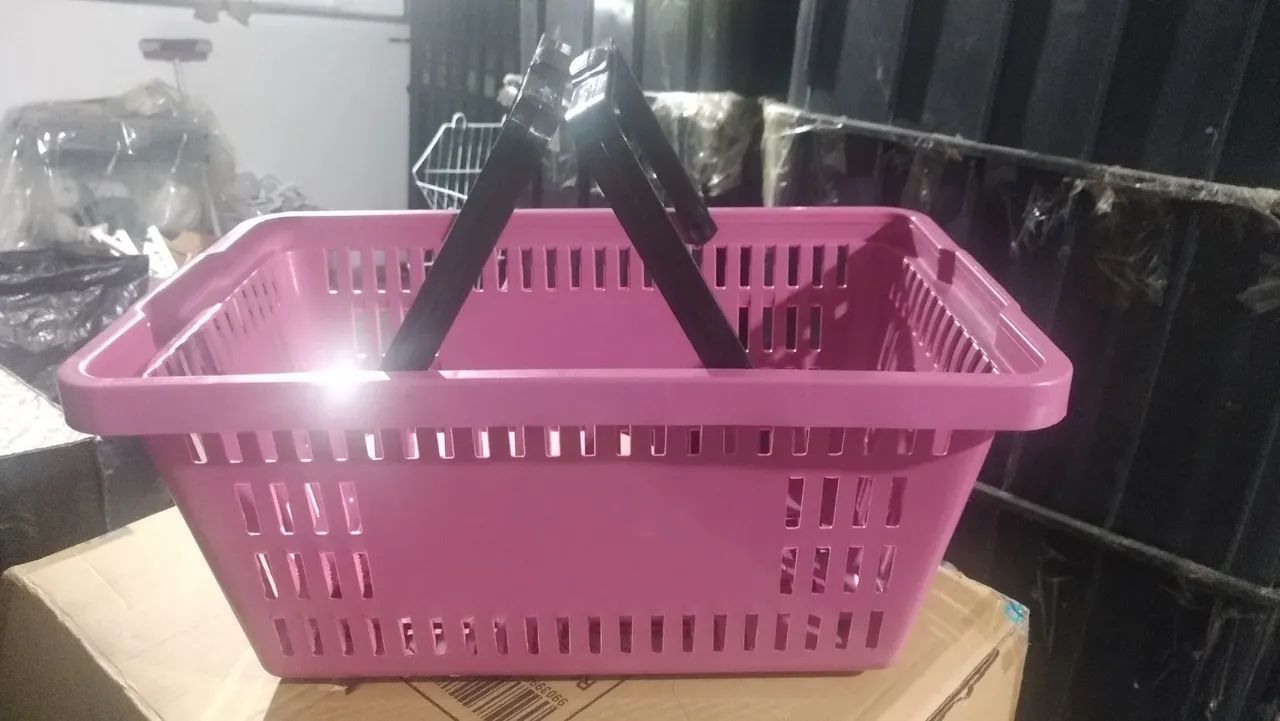Cesto de Compras Pink - 0,45(C) x 0,28(L) x 0,20(A) - Foto 2