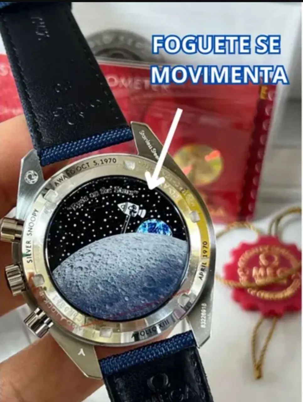 Ômega speedmaster Snoopy SC, relógio Novo, completo com caixa, manual e TAG  movimenta ? - Foto 2